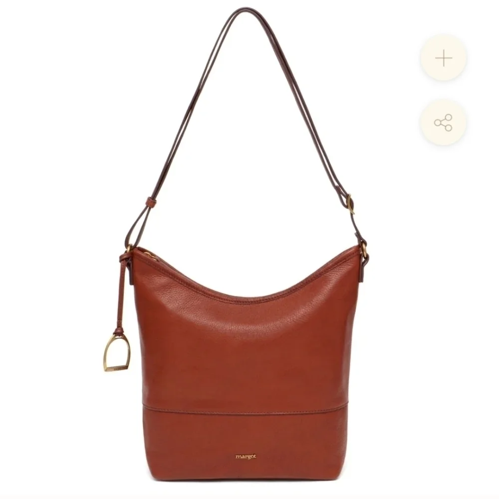Margot New York Chester Hobo shoulder bag in Whiski leather